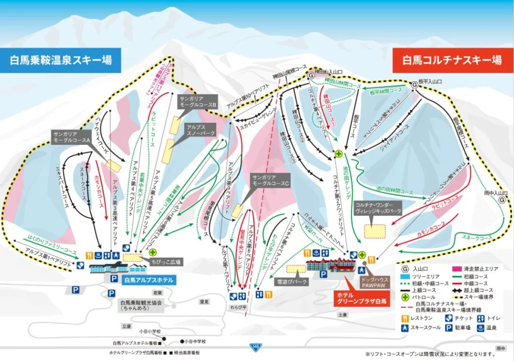 hakuba cortina trail map