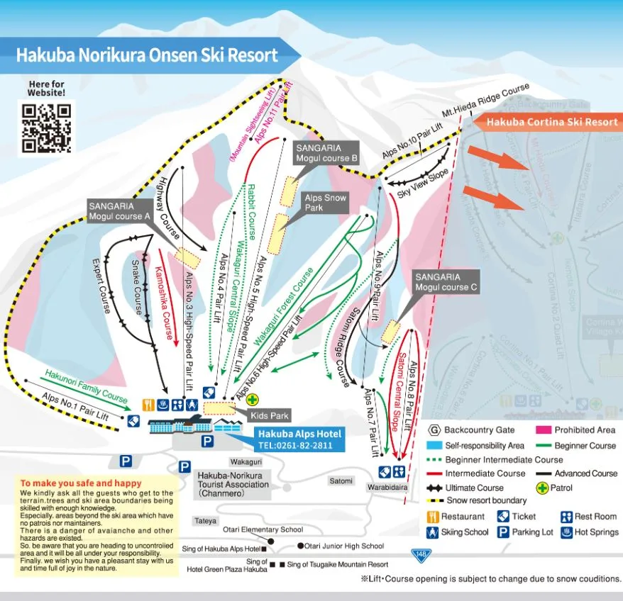 hakuba norikura trail map